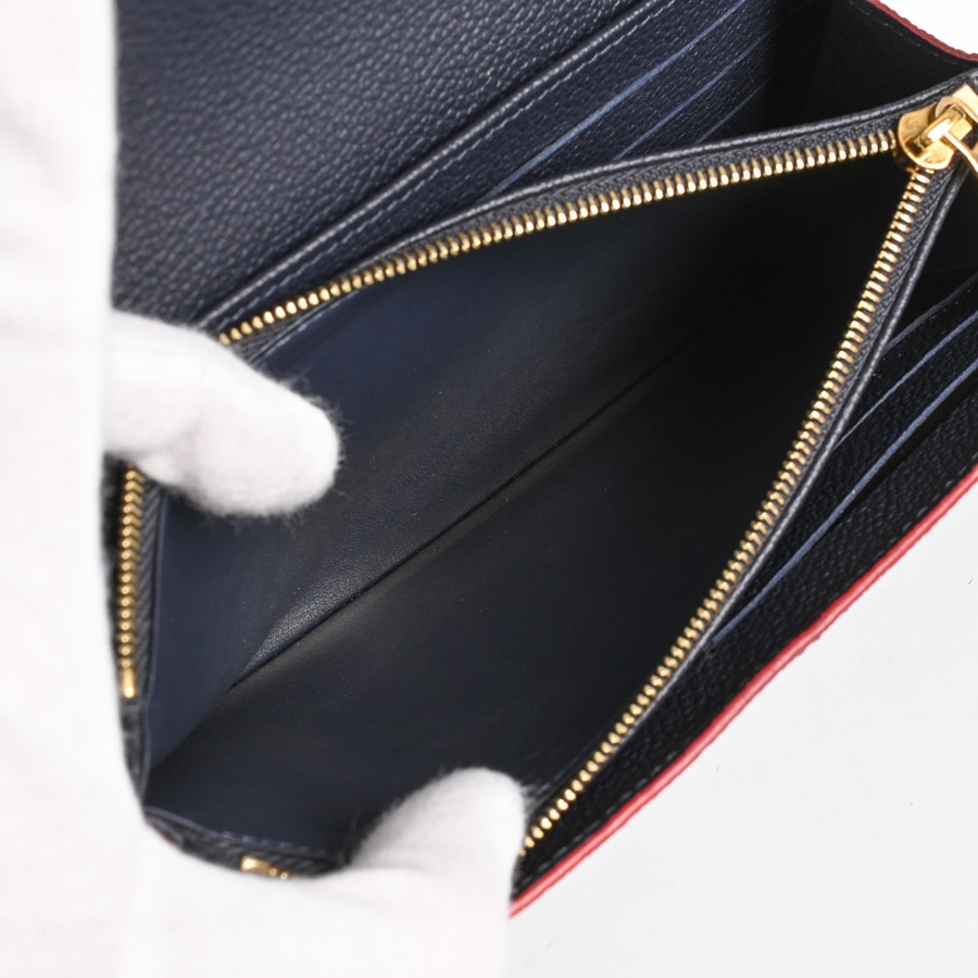 ポルトフォイユサラ(約W19xH10xD2cm マリーヌルージュ): ブランド財布