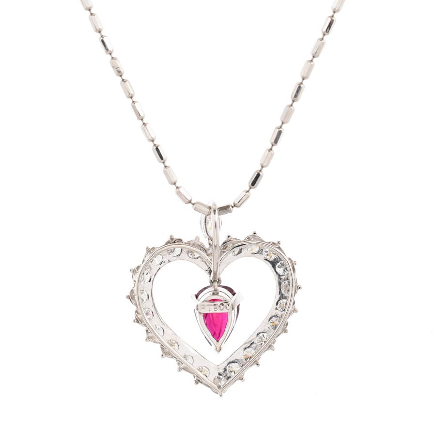 ルビー ネックレス | プラチナ900/850 | 中古A品| レディース│ノン