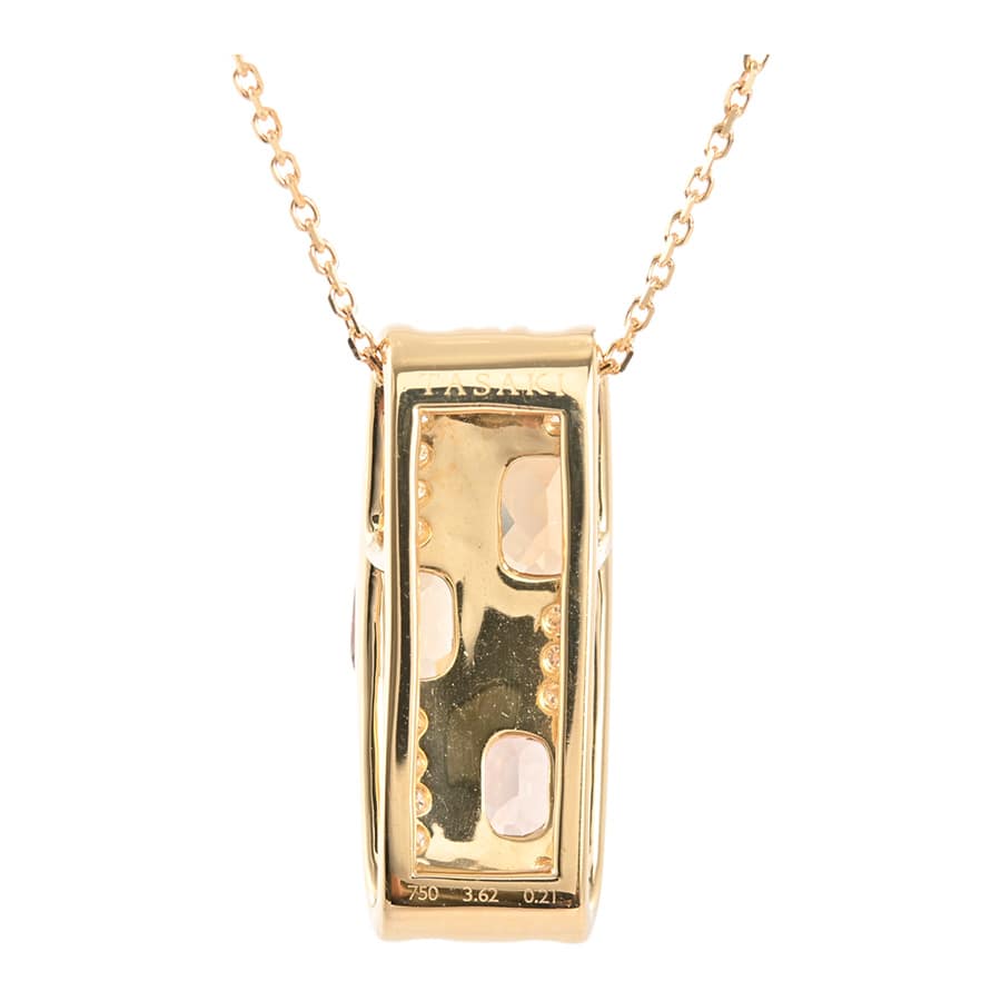 ガーネット ネックレス | K18イエローゴールド | 中古A品| レディース