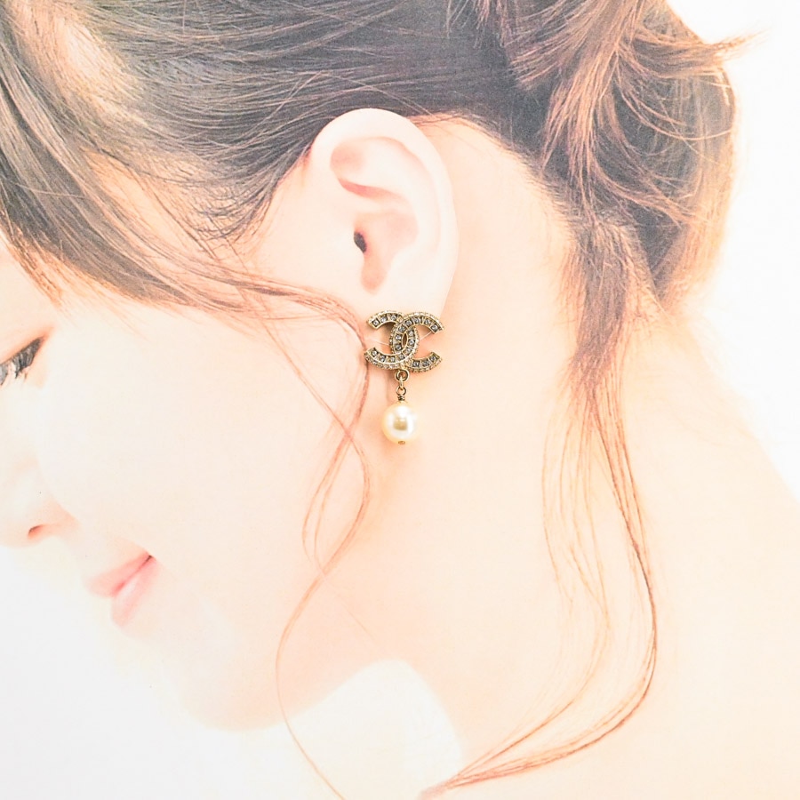 ピアス(チャーム:約最大W19xH32mm ゴールド): ブランドジュエリー