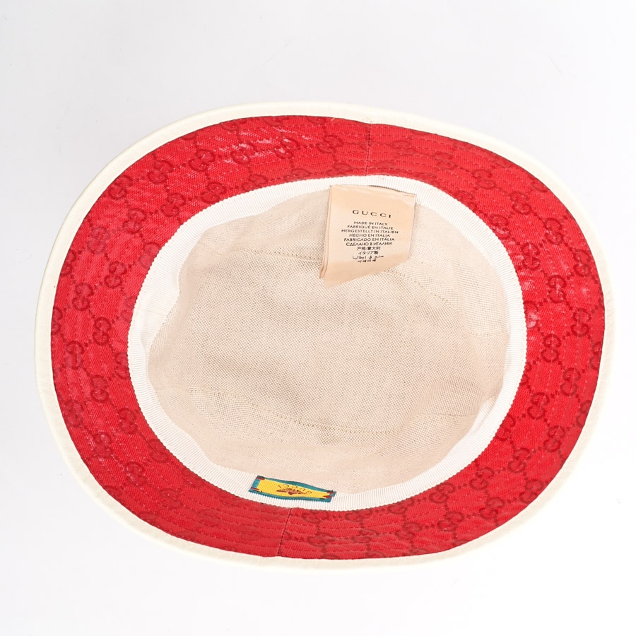 バケットハット(メーカーサイズ#M(58)/頭囲58cm(実寸) レッド