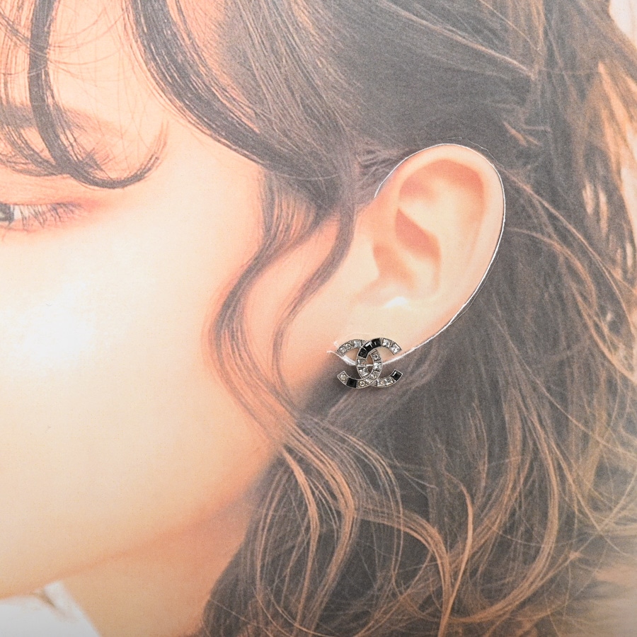 ピアス(約W17xH13mm シルバー / ブラック): ブランドジュエリー【公式
