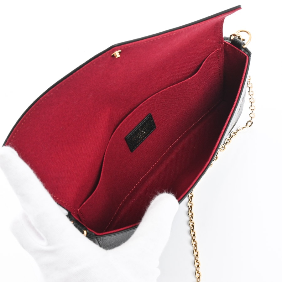 ルイヴィトン/財布/ポシェットフェリシー/ブラックベージュ/型番