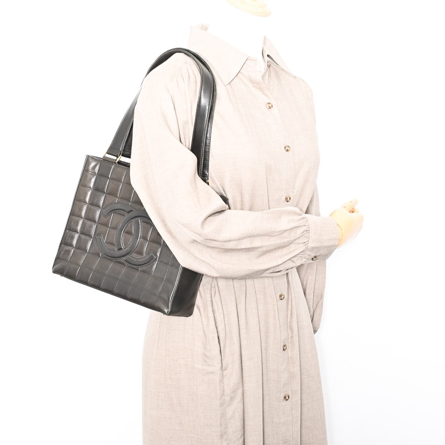 チョコバートート | A17809 | トートバッグ | ラムスキン | 中古