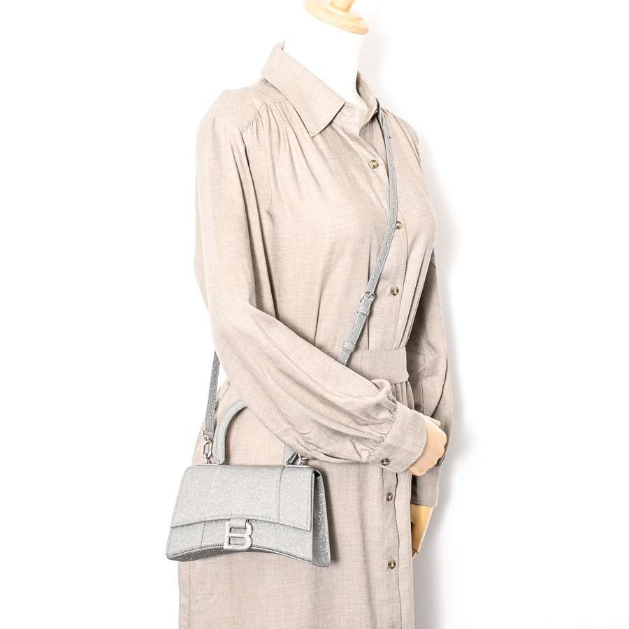 アワーグラスXS | 592833 | ハンドバッグ | 型押しレザー | 中古A品