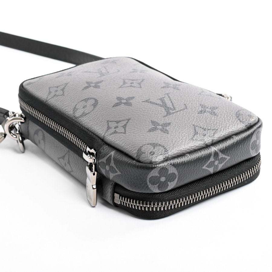 LOUIS VUITTON ダブルフォン ポーチ ブラック Men's Double Phone Pouch NM | LOUIS VUITTON | 24S