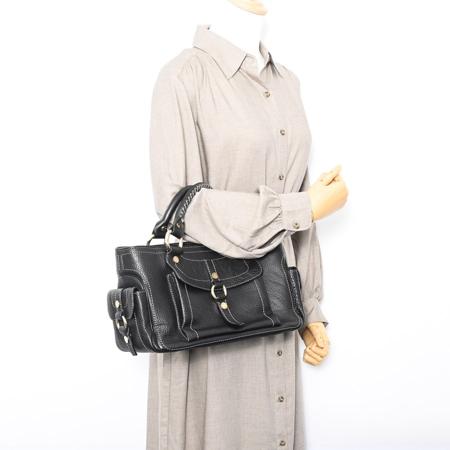 極美品✨セリーヌ ブギーバッグ ハンドバッグ レザー トリオンフ ブラック Yahoo!オークション - 極美品 CELINE セリーヌ ブギーバッグ