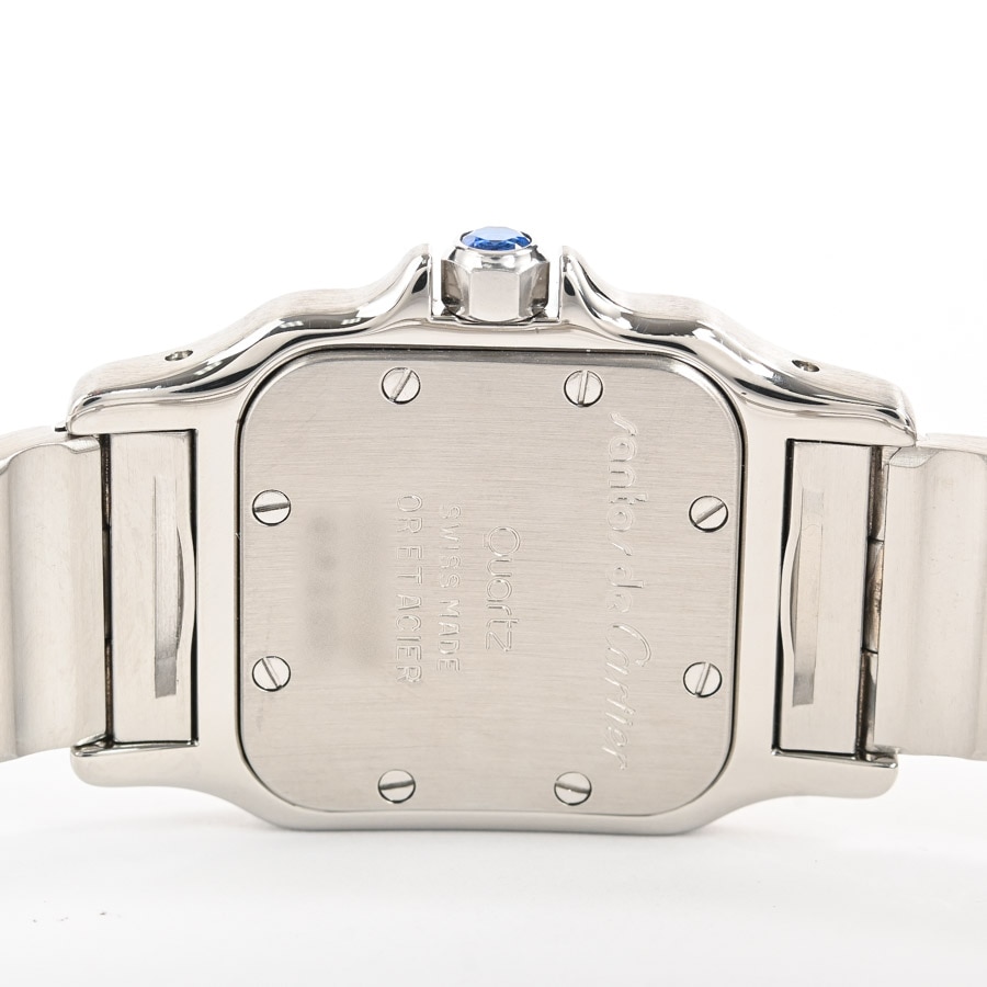 カルティエ　CARTIER サントスガルベSM　 12ミリ2コマ 中古)CARTIER カルティエ サントス ガルベ SM W20012C4（商品ID