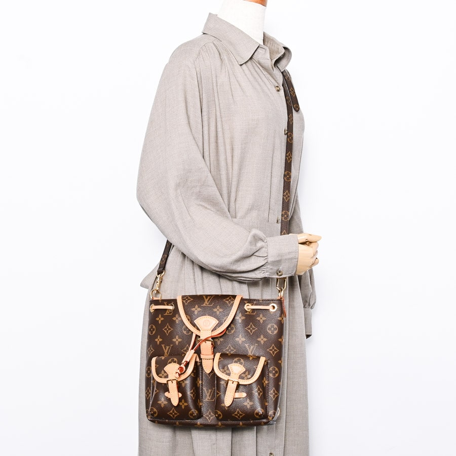 Louis Vuitton エクスキュルシオンモノグラム レザーバッグ モノグラム