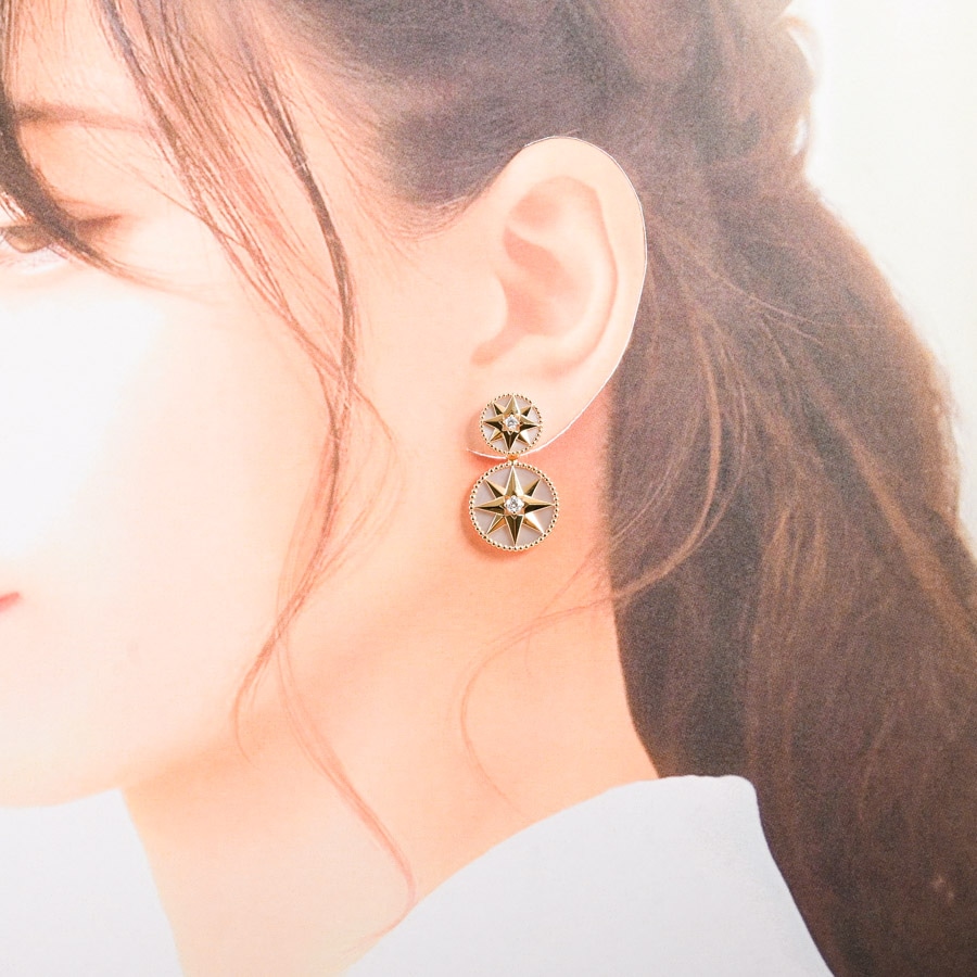 ディオール ピアス ローズ ゴールド トライバル A*e様 【美品/正規品