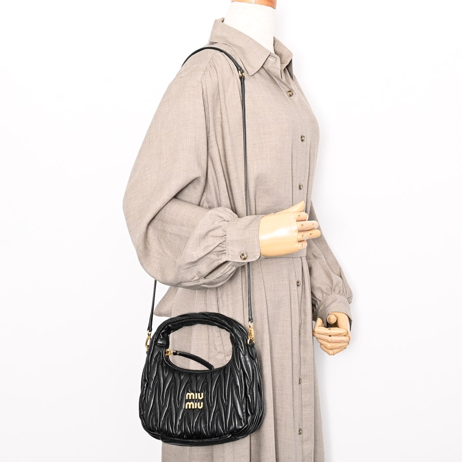 ワンダーマトラッセレザーホーボーバッグスモール | 5BC125