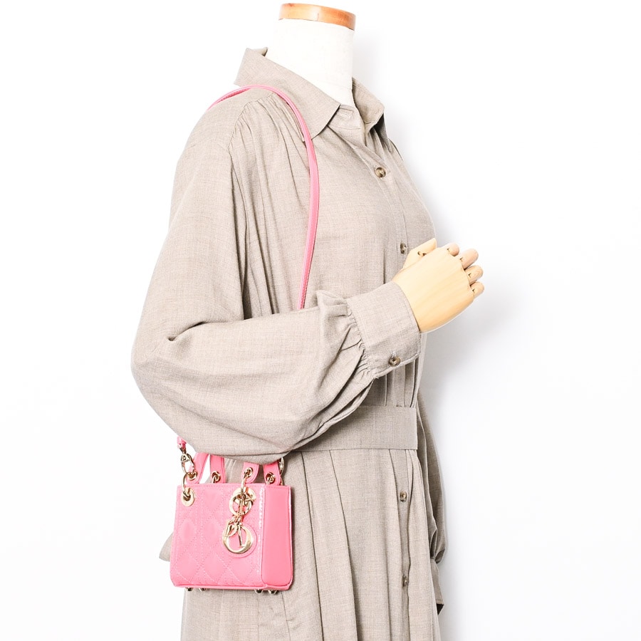 レディディオールマイクロバッグ | クロスショルダーバッグ | パテント