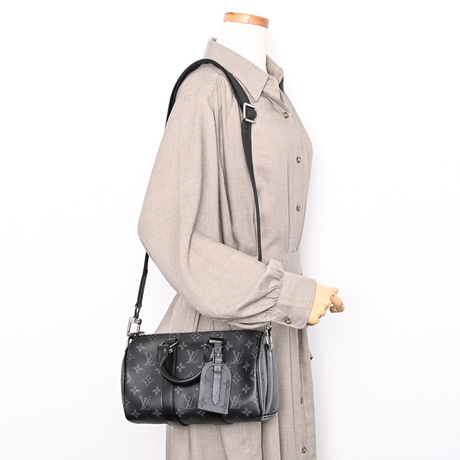 キーポルバンドリエール25(約W25xH15xD11cm ブラック): ブランドバッグ