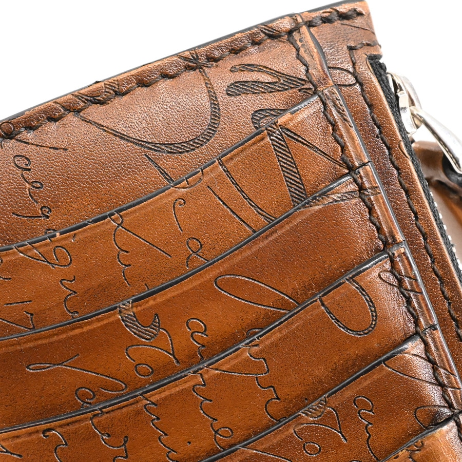 BERLUTI ベルルッティ　コアマキシ　レザー　ロングジップ　カードホルダー コアマキシロングジップカードホルダー(約W14xH8cm(実寸) ブラウン