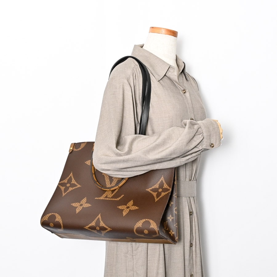 オンザゴーMM(約W35xH27xD14cm ブラウン): ブランドバッグ【公式