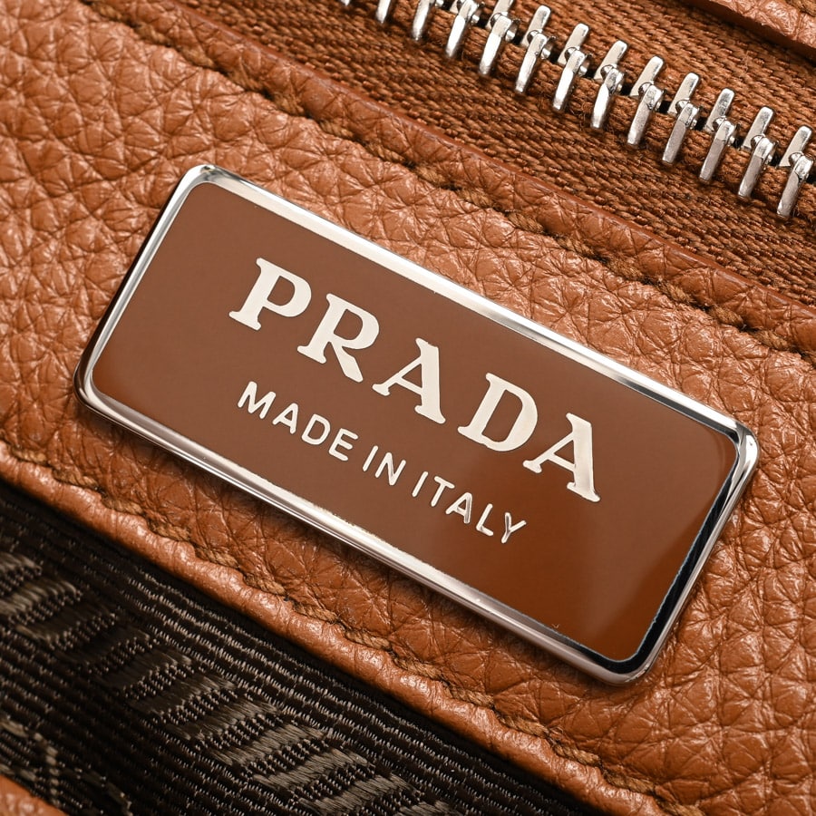 中古PRADAプラダビジネスバッグ型押し茶 楽天市場】プラダ PRADA（素材（生地・毛糸）本革）（ビジネスバッグ