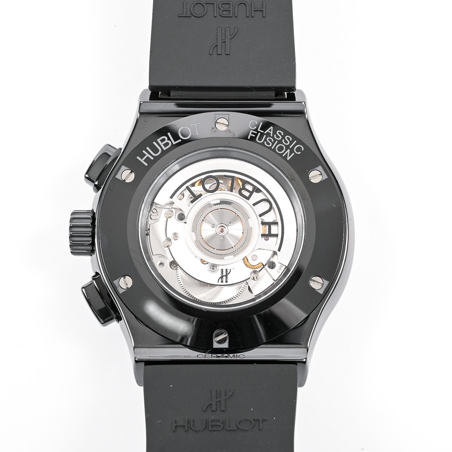 HUBLOT クロコ×ラバー　黒　アエロフュージョン 漆黒の「黒」を身に纏う！？ウブロ アエロ・フュージョン ブラック