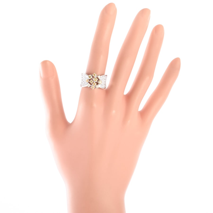 ダイヤ リング | K18ホワイトゴールド(K18WG) | 中古A品| レディース