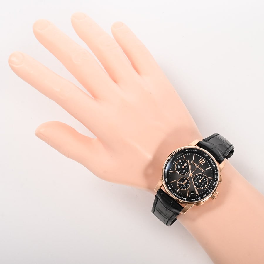 code1159 バンド　黒　未使用 オーデマピゲ CODE 11.59 バイ オーデマ ピゲ用 クロコバンド 未