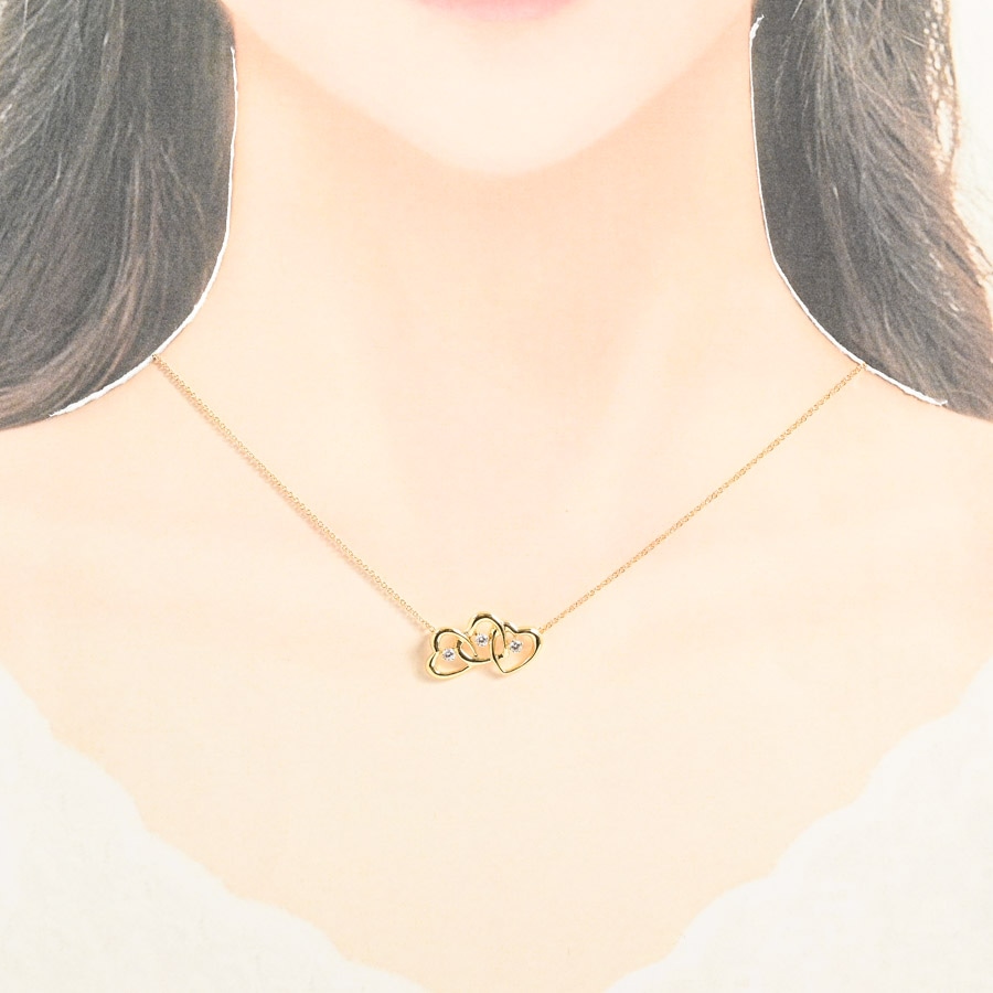 K18トリプルハートネックレス （TIFFANY&Co. ティファニー