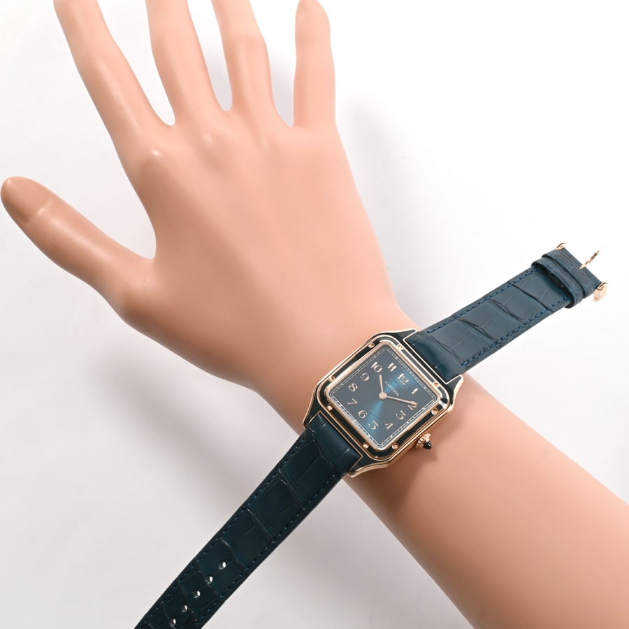 ほぼ未使用】カルティエ サントス デュモン lm レザーベルト 18mm