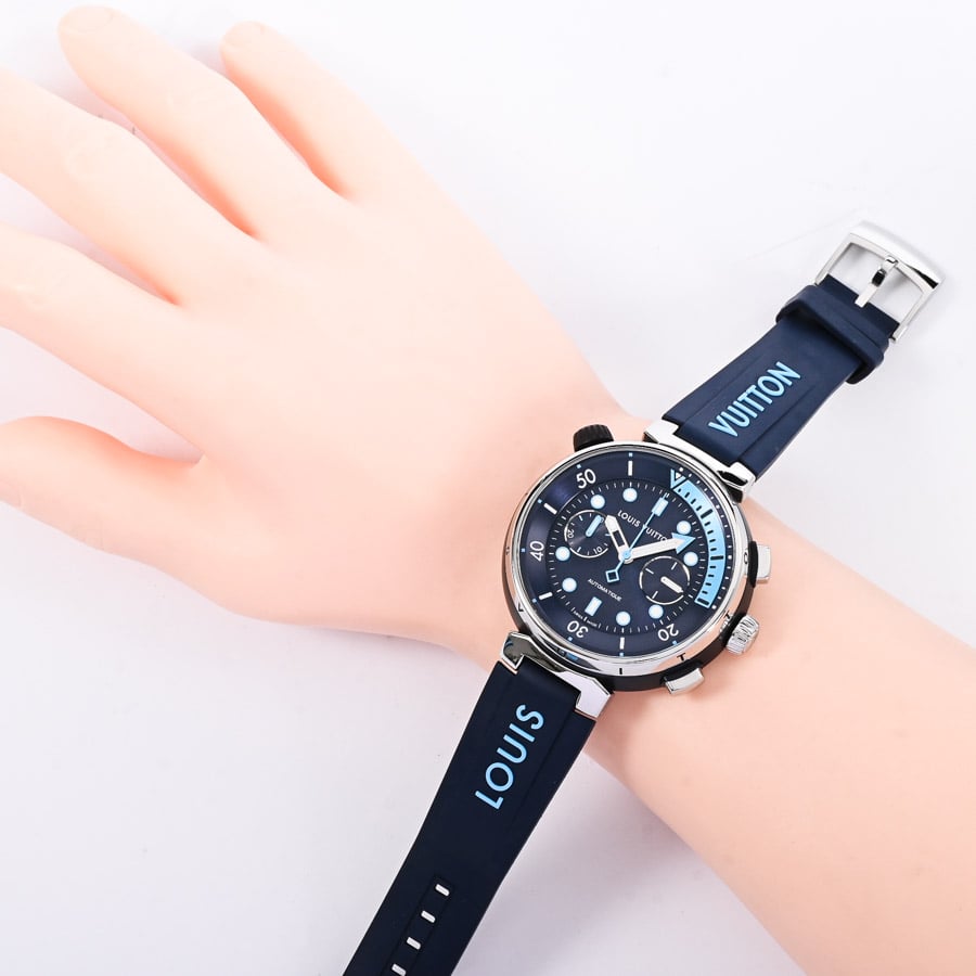 タンブール ストリートダイバー クロノグラフ スカイラインブルー