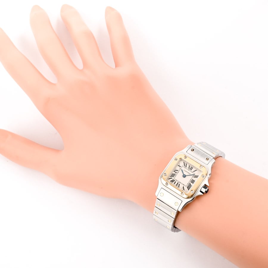 カルティエ CARTIER サントスガルベSM 12ミリ2コマ 中古)CARTIER