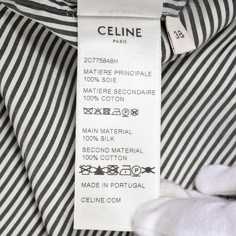 セリーヌ シャツ シャツ  2C775848H グレー レディース 中古AB品 シャツ | 2C775848H | シルク | 中古AB品| レディース│セリーヌ