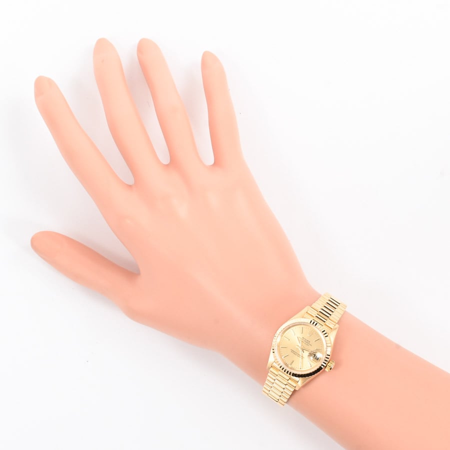 【中古】 走れ！まるる デイトジャスト | 79178 | イエローゴールド | 中古A品| レディース