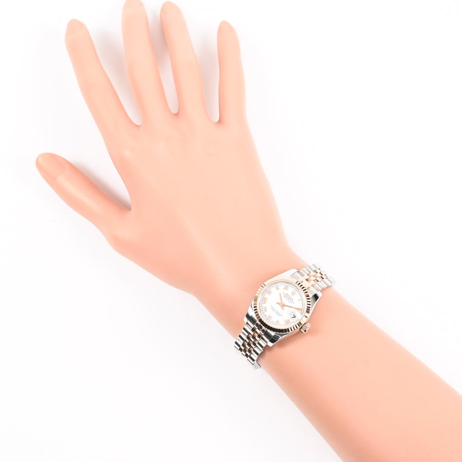 ロレックス デイトジャスト 26mm 179171 レディース 腕時計【Aランク】【中古】 ロレックス デイトジャスト 179171 メテオライト/ダイヤモンド