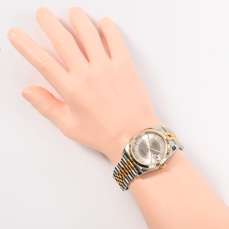 デイトジャスト(ケース:約36mm/ブレスサイズ:約18cm シルバー/グレー