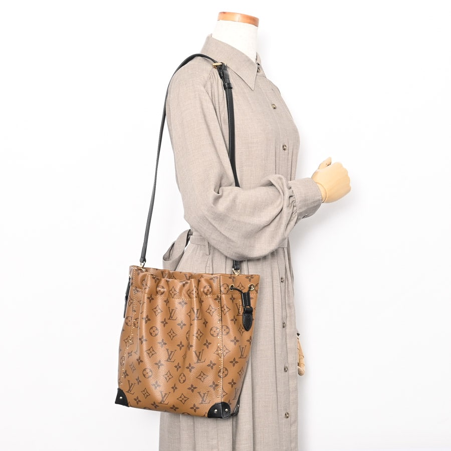 中古 ルイ ヴィトン LOUIS VUITTON M13324 RFID(ICチップ) レディース ショルダーバッグ モノグラムリバース ブラウン モノグラムキャンバス LOUIS VUITTON - 中古 ルイ ヴィトン LOUIS VUITTON M13324 RFID(IC