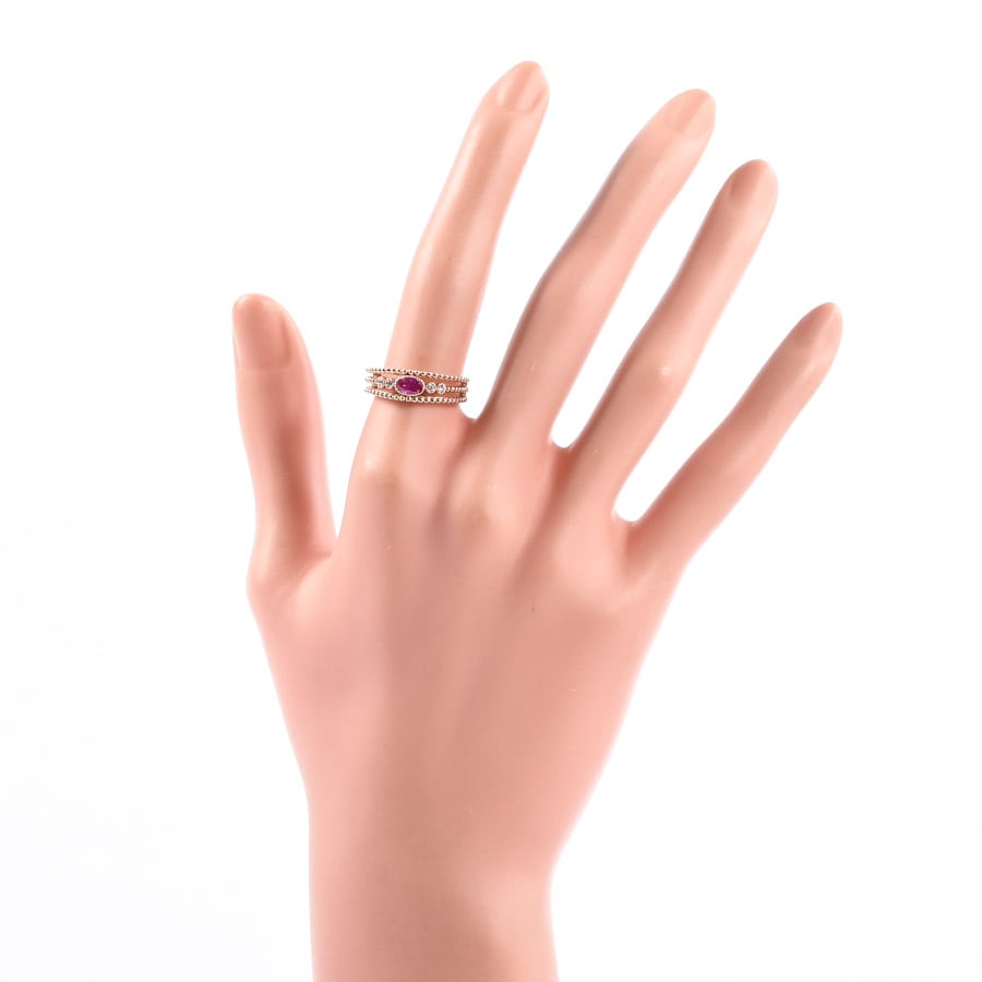 ルビー リング | K18ピンクゴールド | 中古A品| レディース│ノン