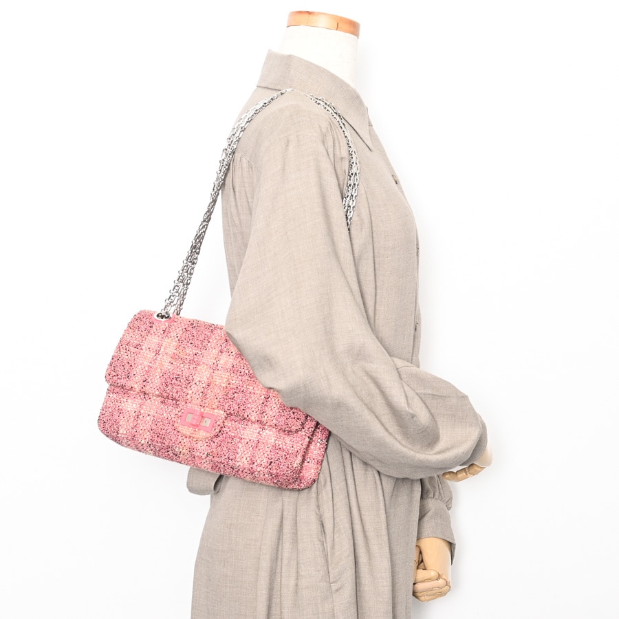 2.55ハンドバッグ(約W24xH16.5xD7.5cm ピンク): ブランドバッグ【公式