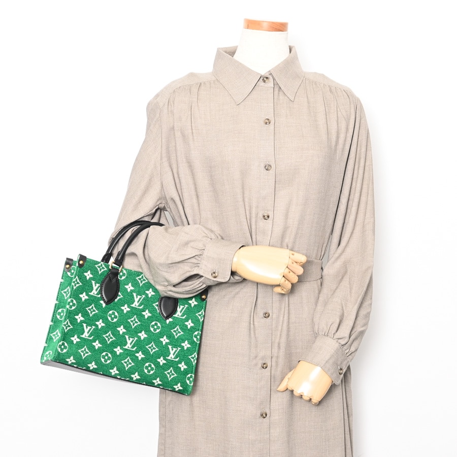 オンザゴーPM(約W25xH19xD11.5cm グリーン): ブランドバッグ【公式