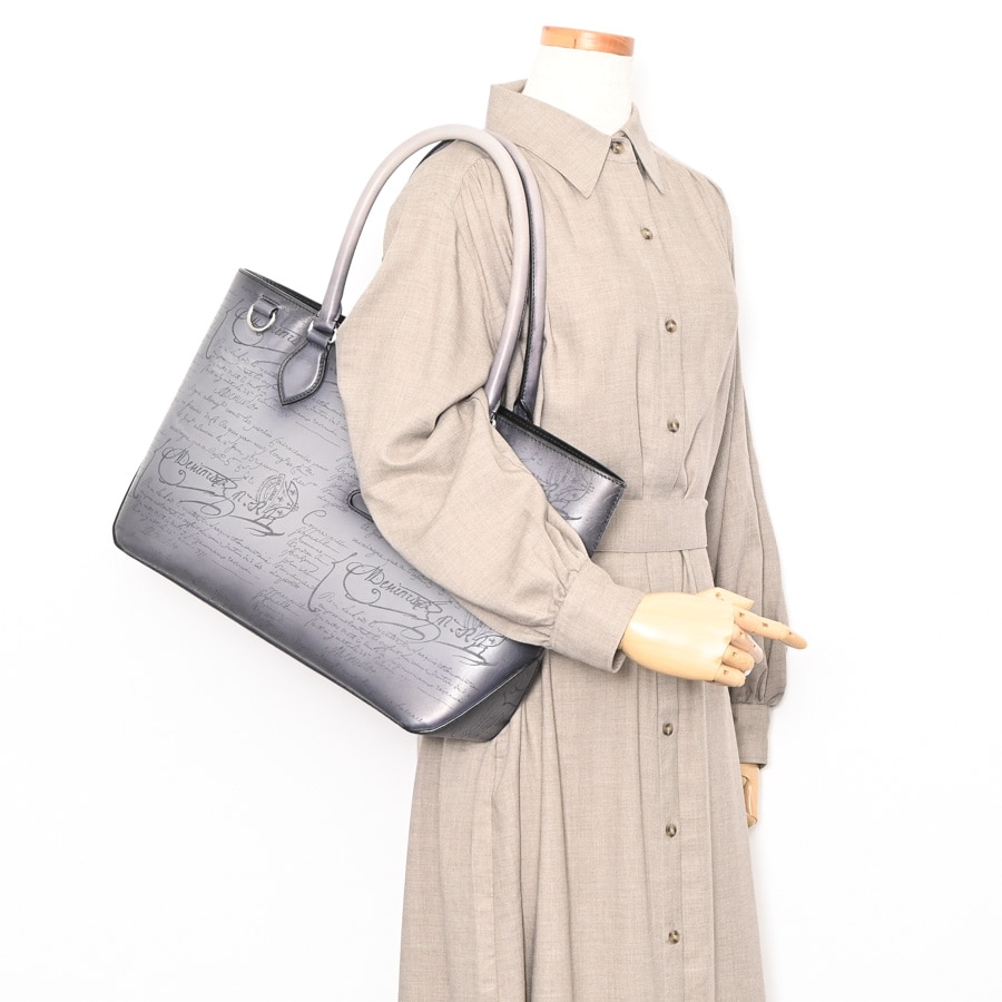 【美品】ベルルッティ トゥジュール ミニ トートバッグ BERLUTI】トゥジュール ミニ ネオ スクリット トートバッグ (Berluti
