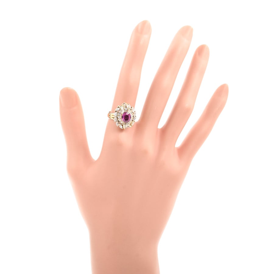 ルビー リング | K18YG | 中古A品| レディース│ノンブランド