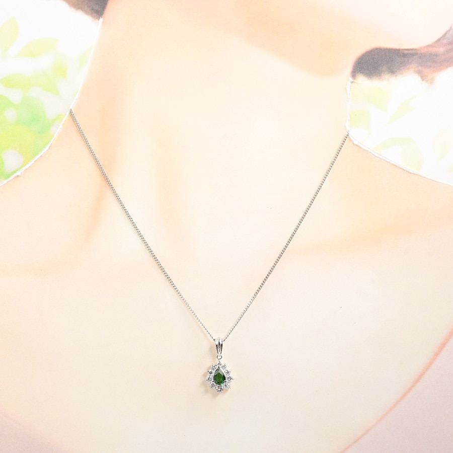 【未使用】ガーネット ネックレス 未使用】ガーネット ネックレス グリーンガーネット ネックレス