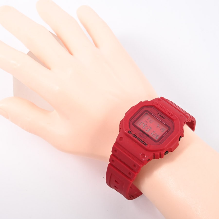 D&G I ♥ D&G レッドレザー時計 未使用に近い 美品 D&G I ♥ D&G