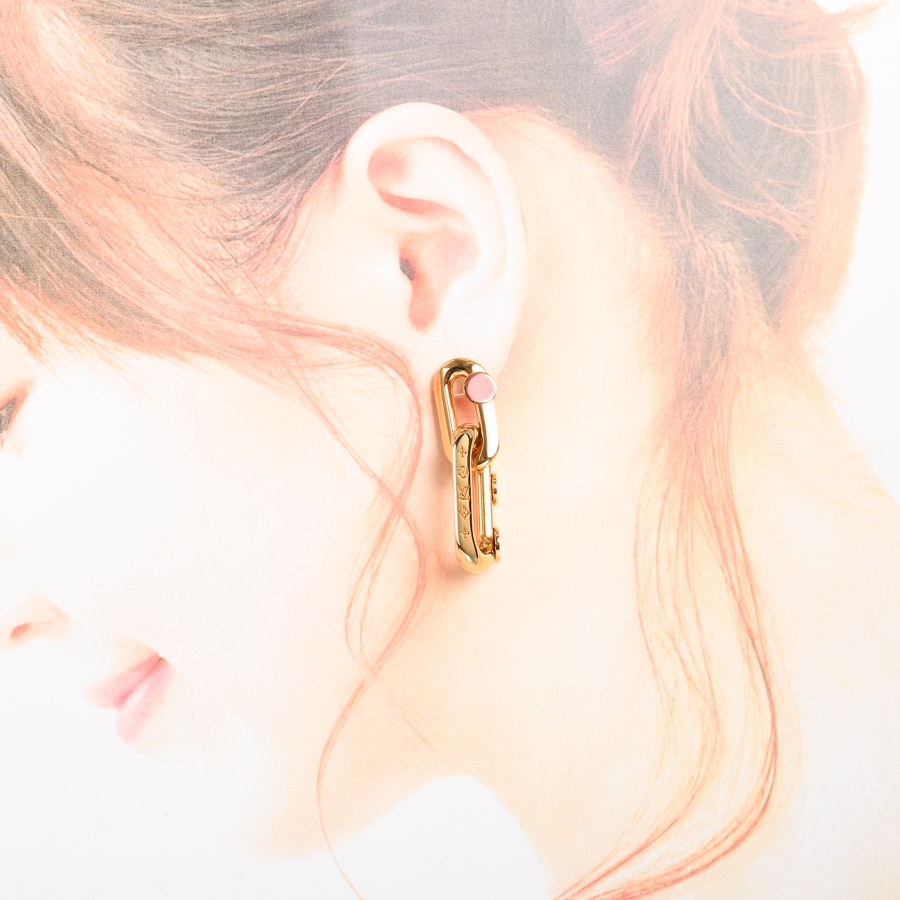 LVxYKブックルドレイユLVエッジドットピアス(チャーム:約