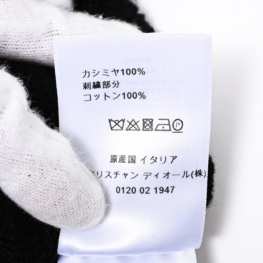 カシミアロゴカーディガン(メーカーサイズ34/肩幅34x身幅43x着丈48x