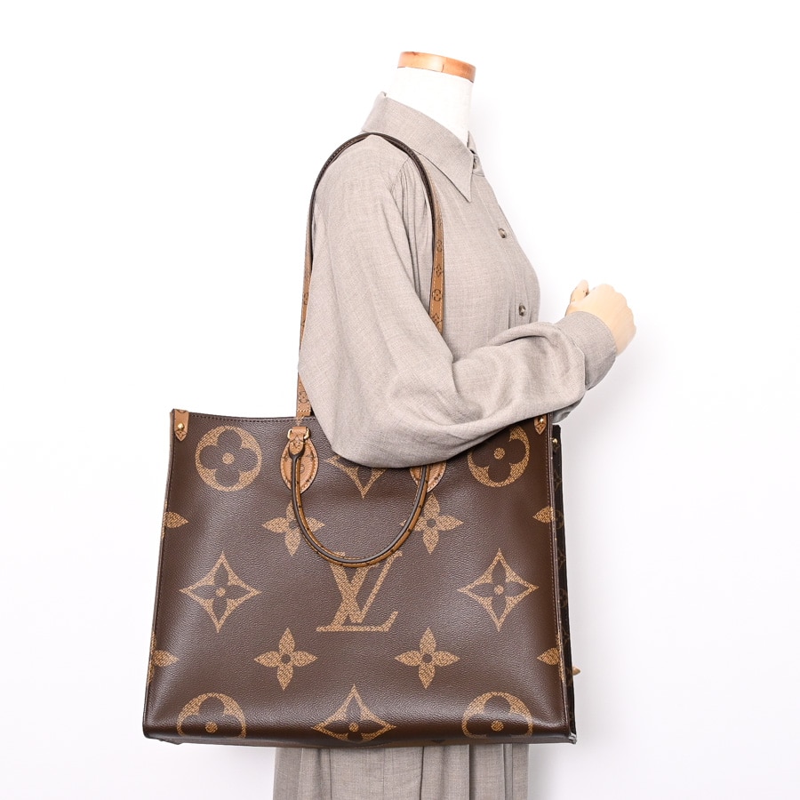 オンザゴーGM(約W41xH34xD19cm ブラウン): ブランドバッグ【公式