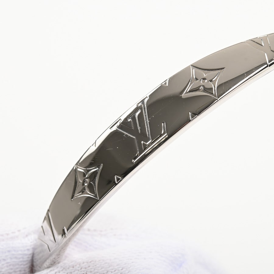 ルイヴィトン　 M64839 ジョンクモノグラムバングル　M シルバー LOUIS VUITTON ルイヴィトン ブレスレット バングル ジョンク