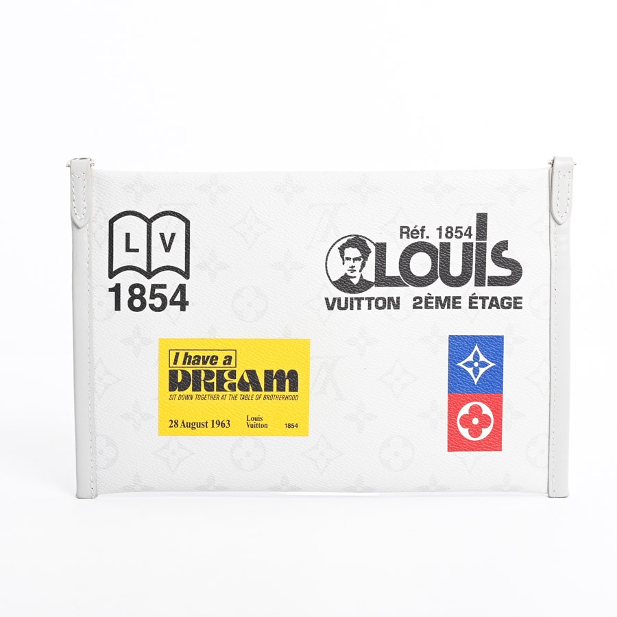 LOUIS VUITTON フラットメッセンジャー モノグラム ブロン