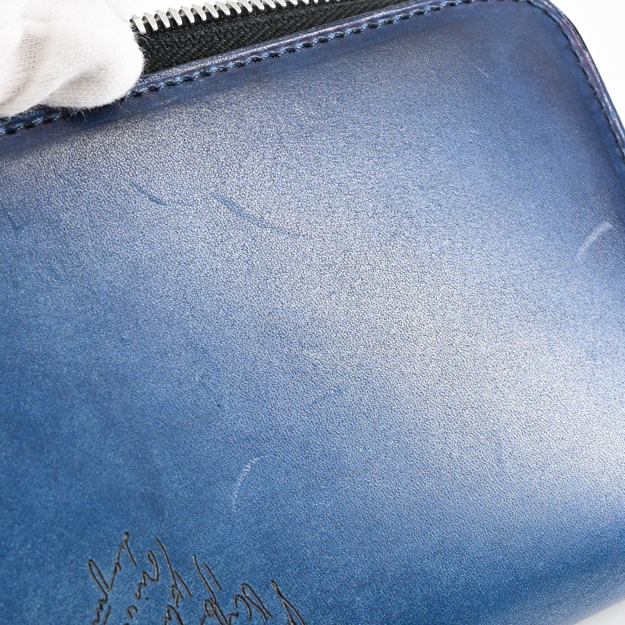 イタウバネオロングジップウォレット(約W19.5xH10.5cm(実寸) ブルー