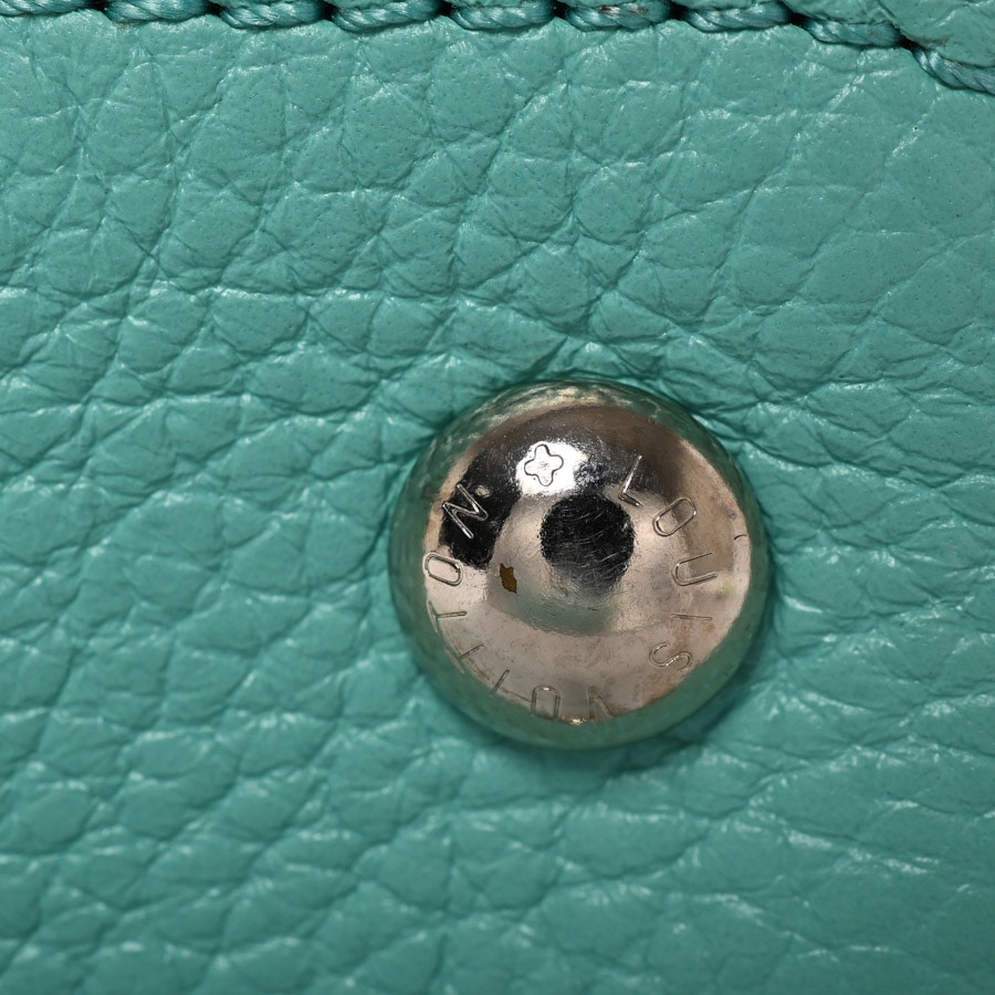 ルイヴィトン 牛革 グリーン カプシーヌ ハンドバッグ グリーン（緑）系 Louis Vuitton CAPUCINES(ルイヴィトン