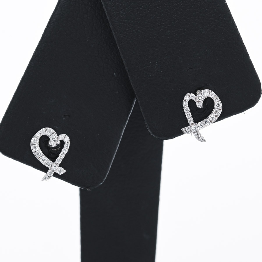 ティファニー TIFFANY ラビングハート ピアス 中古A品│新品・中古 