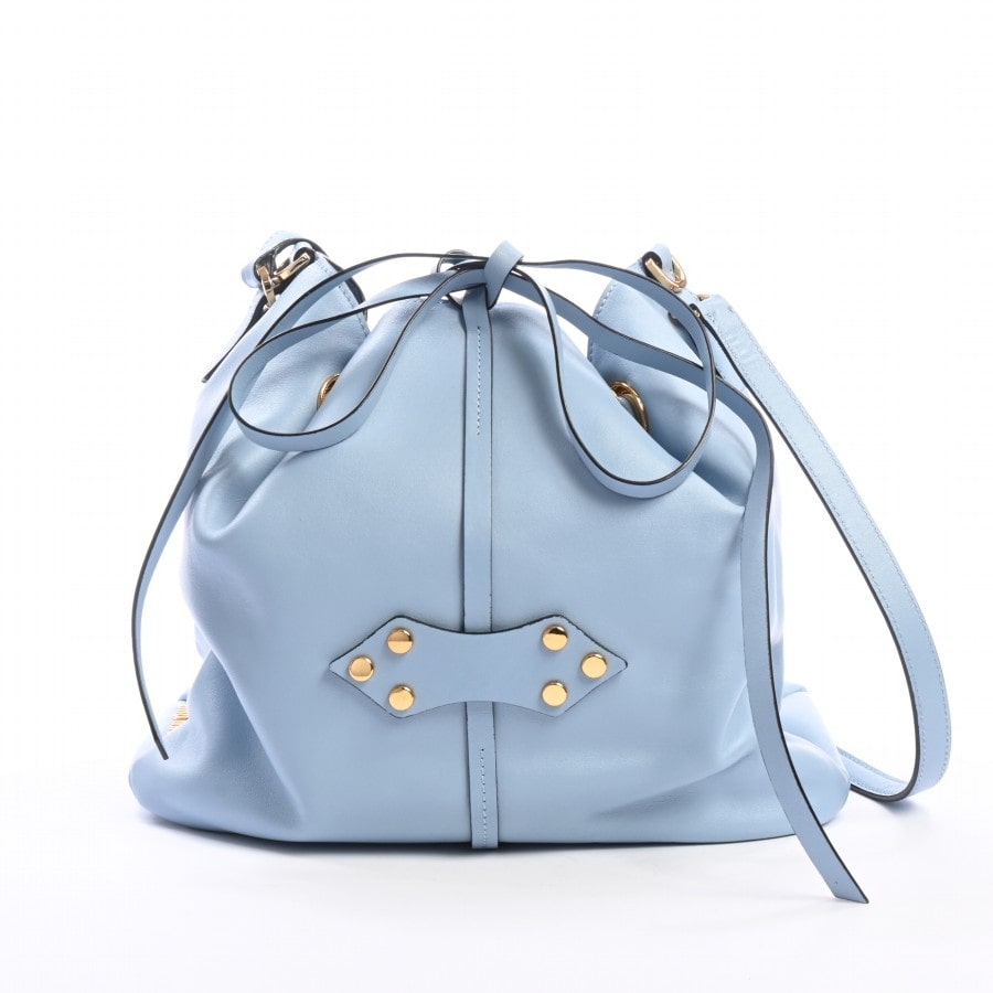 ロングショルダーバッグ ライトブルー 約W30xH25xD15cm(実寸)