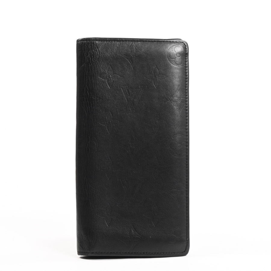 ポルトフォイユブラザ ブラック 約W9.5xH19cm(実寸)