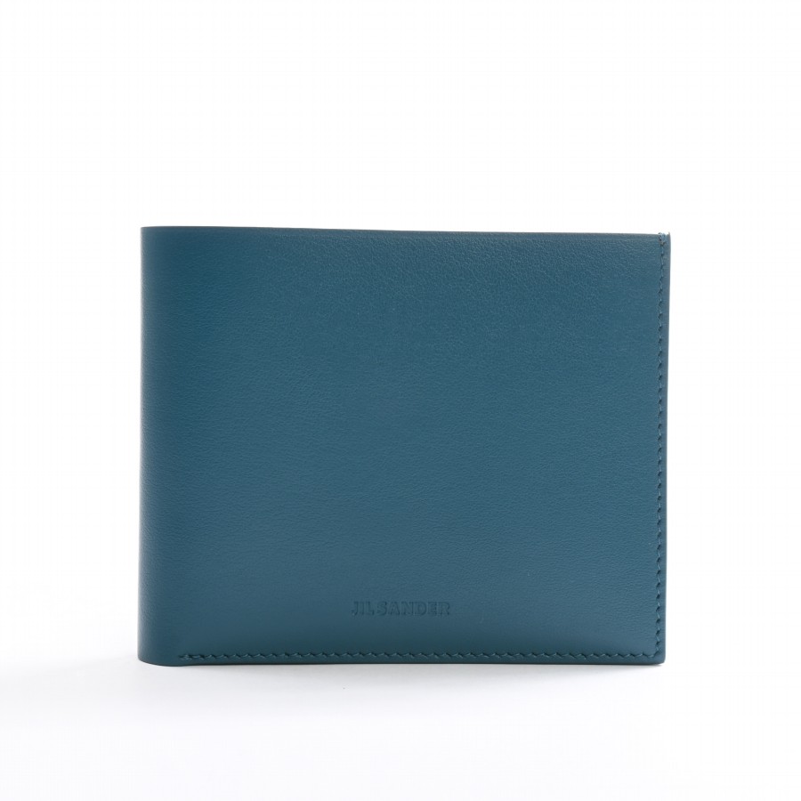 ポケットウォレット ブルー 約W11xH9cm(実寸)